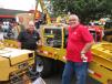 Michael Kemmlein (L) and Vince Forte, both of Wacker Neuson, are eager to discuss their company’s product line, including this GP6600 generator. 
 