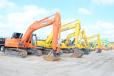 A wide array of excavators found new owners during the auction. 