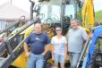 (L-R) are Bob Beeman, public utilities, city of Danbury Water and Sewer department; Lisa Clyne, a local farmer; and Dave Searles, machine operator of Amec Construction, Norwalk, Conn. 