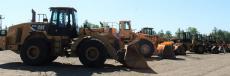 There was a large selection of loaders available. A 2007 Cat 930G sold for $55,000. 