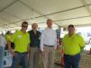 (L-R) are Matt Pruss, NLICA field day chairman; Jerry Biuso, National LICA CEO; Nebraska Lt. Gov. Mike Foley; and NLICA president Ray Cooney.