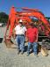 J.B. Preslar (L), J.B. Preslar Trucking in Monroe, N.C., and Alan Shaw, Alan Shaw Grading in Charlotte, shop the selection Kubota excavators. 