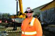Kyle Cummings, crane operator, Bennett Steel. 