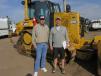 Mark Nowicki (L) and his nephew, Ken Nowicki, president of M & M Excavating Inc., Gaylord, Mich., came a long way to bid on this Cat D6N dozer. 