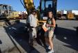 Leo (L) and Gina Perez of Great American Development, West Palm Beach, Fla., look at a wide variety of equipment. 