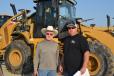 Jerry (L) and Brett Firth of Dirt Worx, Inc. in Bakersfield, Calif., took a long look at the Cat 950H. 