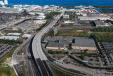 A bridge on Eller Drive over railroad tracks at Port Everglades in Broward County, Fla., is replaced.
 