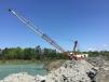 The company’s other off-road trucks move the limestone, extracted by two Manitowoc 4600 draglines from under water, to the crushing plant after the rock has been allowed to properly dry. 