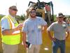 (L-R): Sam Meeker, Caterpillar, speaks to Clint Carter and Tim McKinney, both of MS Industries, Wolf Springs, Ala., about the capabilities of the newest D6N dozers during the demo. 