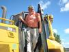 Matt Payne of Goodgame Co. Inc., Pell City, Ala.,  exits the cab of the D6N dozer and said, “that’s a nice machine.” 