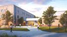 A rendering of the completed Fine Arts Center at Albany State University. 
 