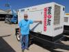 Jerry Watkins of Watkins Construction in Corsicana, Texas, thinks this WhisperWatt AC generator will be great to have for welding. 
 
