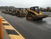 The sale featured a wide selection of Caterpillar and Bobcat compact track loaders.
 