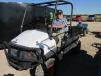 Frank Saunders, an independent contractor in Anna, Texas, gives this Bobcat utility vehicle a tryout. 
 
