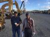 Tai Tran (L) and Miller Tran came from California in search of Bobcat skid steers. They bought three in the first hour of auction.
 