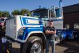 Kyle Pelletier of Truck Builders of Connecticut won 1st place in the tractor division in the truck show contest with his 1986 Mack Superliner.
