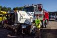 Collin Morin of Morin Paving in Plainville, Conn., won 2nd place in the dump division of the truck show with his 1988 Mack RM FWD.