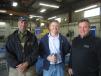 (L-R): Bill Doubet of D&L Drainage; Ryan Arch, LICA of Illinois; and Matt Roland, president Roland Machinery Co., enjoy the open house.
 