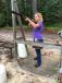 Taking aim with her Beretta 20 gauge is Joanne Reese, J&J Logging in Henderon, N.C. 