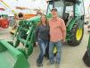 Karen (L) and James Marrow of M-LINE Cable, Georgetown, Texas, just bought 25 acres of their own and this John Deere 553 loader will do what they need on the new property. 
