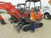 Shawn Byrd, Byrd Communications in Fort Worth, Texas, is sure this Kubota KX71-3 will be just the machine to use for dirt work. 
