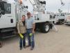 Christy (L) and Jamie Arebalo of Midwestern Electrical Contractors in Norman, Okla., chose this Altec Digger. 
