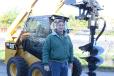 Curtis Pennington, trade shop supervisor of Montgomery County, Md., purchased a Caterpillar 308 excavator and bought a skid steer earlier in the year.  Pennington brought his whole crew to the CAT-A-Thon.