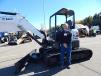 Mark Kunkel, sales specialist, Farm-Rite Equipment, St. Cloud, Minn., answers questions about this Bobcat E45 excavator. 
