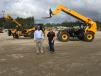 Steve Gorsuch and Rebecca Yates, both of JCB, answer questions about JCB telehandlers. 

