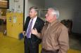 Rep. Rob Woodall (L) and Jack Evans, general manager of ASC Georgia, discuss the equipment dealer’s operations in Buford, Ga. 