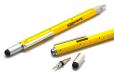 EdgeWorks Pen Screwdriver Tool  
This clever multitool includes a tablet stylus for tablet or phone, a pen, screwdrivers, a bubble level, and a ruler, all in a lightweight durable bright yellow aluminum housing. It sells for $10.99.
https://www.amazon.com/EdgeWorks-Screwdriver-Multitool-Screwdrivers-Lightweight/dp/B01DU1L66C/ref=sr_1_4?s=hi&ie=UTF8&qid=1478451913&sr=1-4&keywords=construction+gifts
