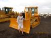 Drew Nelsen of MDG Resources, a gold mine in Arizona, hopes to have the winning bid on this Cat D5N LGP crawler dozer.
