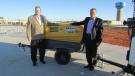 ROMCO’s latest product acquisition became official on Nov. 29, when Scott Carnell (L), president of Atlas Copco, Robert Mullins, CEO of ROMCO, met in Carrollton, Texas, to sign the agreement. 