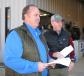 Bryant Wood (L), JM Wood president, and Russ Wood, JM Wood, keep the auction running smoothly.