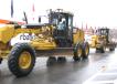 The highest bid on this 140M Cat motorgrader was $107,500, and the bidder decided to take both 140Ms that rolled across the ramp.     
