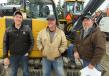 (L-R): Ethan Irish, Murphy Tractor & Equipment Company, talks equipment with Fred Bernhofer and Erick Becker of Arcon Corporation. 