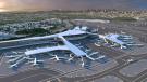Key features of the new LaGuardia Central include pedestrian bridges over the active taxi lanes with sweeping views of the airfield and the Manhattan skyline beyond.