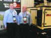 Steve Scattolini (L) and John Skross of FTG Equipment Solutions, Carney’s Point, N.J. FTG specializes in air compressors and generators.