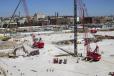 Crews from Mortenson Construction started work on the construction of the $524 million new Milwaukee Bucks Arena/entertainment complex last June, which will become the new home of the NBA’s Milwaukee Bucks and the Marquette Golden Eagles men’s basketball NCAA Division I team. 