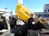 Brad Bowman, owner of Star Equipment, with four locations in Iowa and a Wacker Neuson dealer, stands next to the new Wacker Neuson 3001 concrete dumper, a 3-ton dumper outfitted with a specially designed concrete chute that allows precise placement of product. 