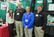 (L-R): Meghan Fellure and Tim Cannon, both of Bobcat Enterprises, along with Buzz Helser and Chris Seta, both of Bobcat, spoke with attendees about the dealership’s lineup of  landscape and nursery equipment. 