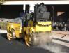 The Sakai roller allows Blackjack Paving to achieve compaction in tight spaces. 