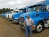 Pete Karis of Metro Motors, Lyons, Ill., provided the equipment hauling services for Alex Lyon & Son’s Florida auctions. 