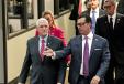 Vice President Pence is escorted through the company's facility with Doug Fabick, CEO of Fabick Cat along with John (IV) Fabick [Upper Right]
 