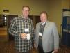 Ron Raupp (L), Thelen Sand & Gravel, and Alan Shoemaker, Tuscola Stone Co., enjoy their time at the expo 