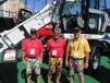 (L-R): Given their choice of attire and impressive lineup of machines it was hard to miss Bernie Linn, Michael Norman and Bob Heidenreich, all of Gradall, at the show.
