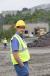 Chuck Barton, chief operating officer of Barton Mine, stands proudly on site. 