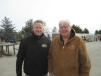 Bud Pecoy (L), Mid Country Machinery Inc., and Art Bayley, 1st Source Bank, attend the auction. 