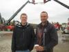 Chris May (L) and Bryan Heinrichs, both of Burris Equipment Co., attend the sale.