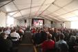 More than 800 employees gathered for the event in Racine, Wis.  